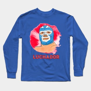 Luchador Cool Mexican Wrestling Design Long Sleeve T-Shirt